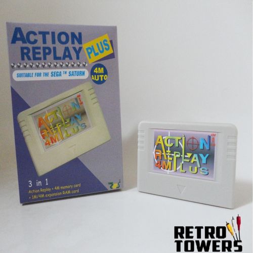 Saturn Action Replay Cart next to the box