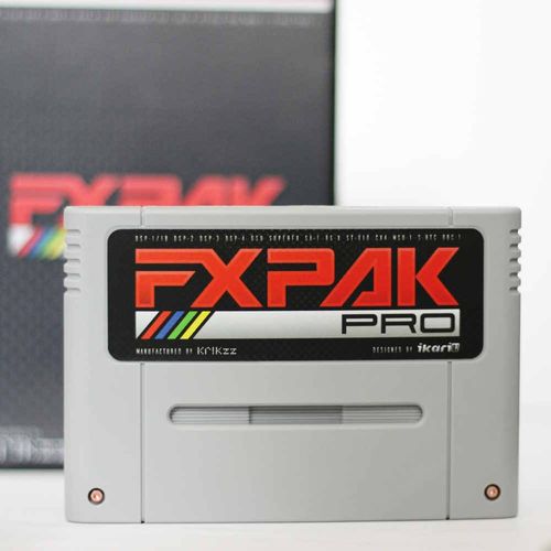 FXPAK PRO cart in front of the blurry box