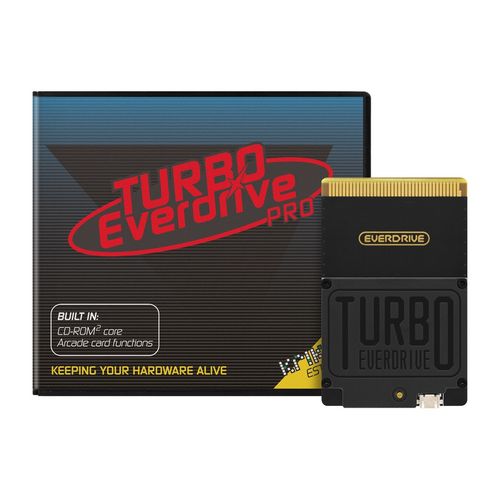 Turbo EverDrive Pro in front of the box