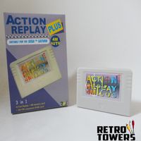 Saturn Action Replay Cart next to the box