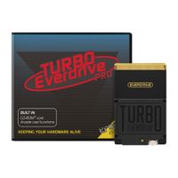 Turbo EverDrive Pro in front of the box